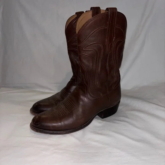 Tecovas "The Cartwright" Men's Cowboy Boots - Brown Leather Sz 9D - Picture 2 of 9